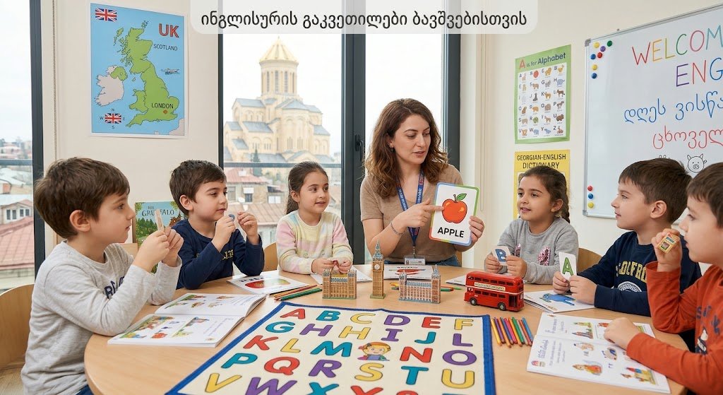 ინგლისური ენის შესწავლა ბავშვებისთვის