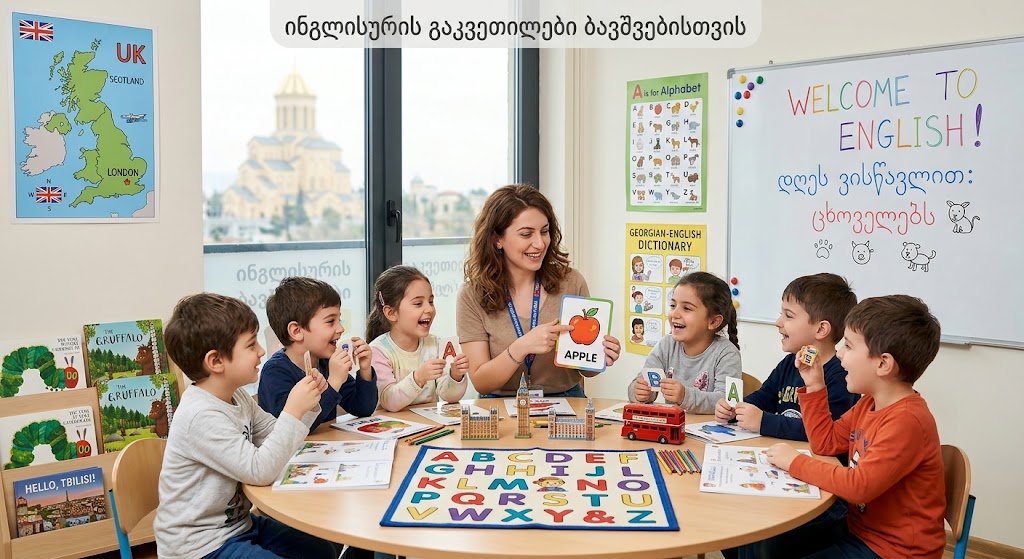 ინგლისური ენის შესწავლა ბავშვებისთვის