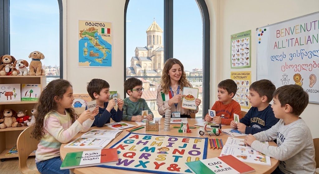 იტალიური ენის შესწავლა ბავშვებისთვის