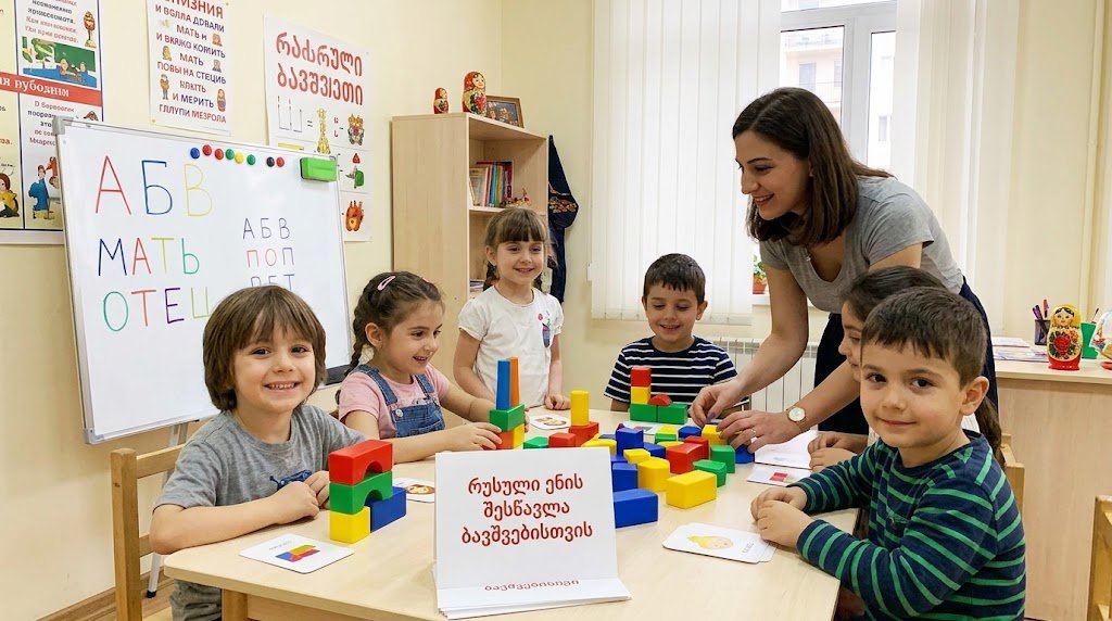 რუსული ენის შესწავლა ბავშვებისთვის